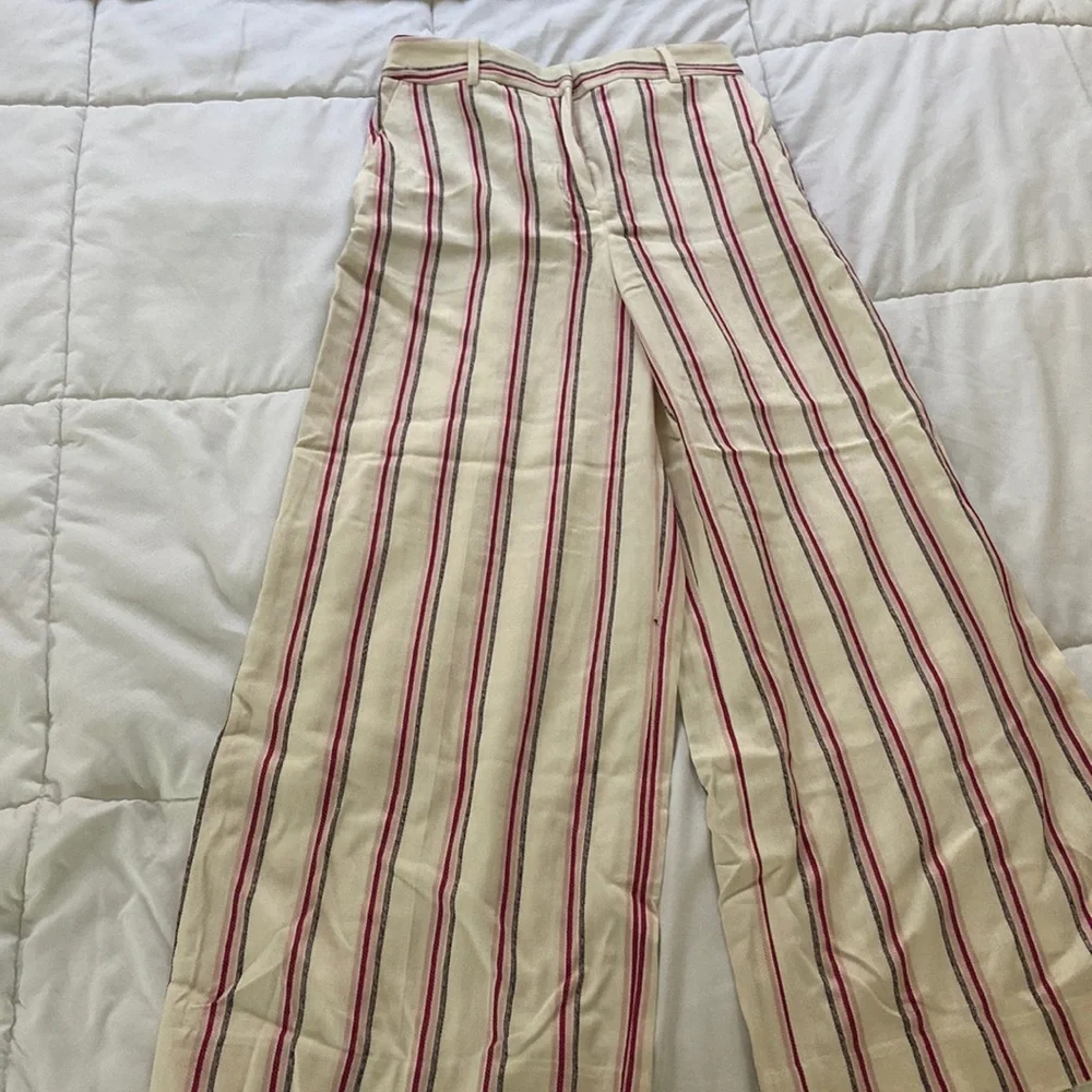 Striped cropped culottes - Picture 1 of 5